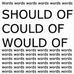 should could would